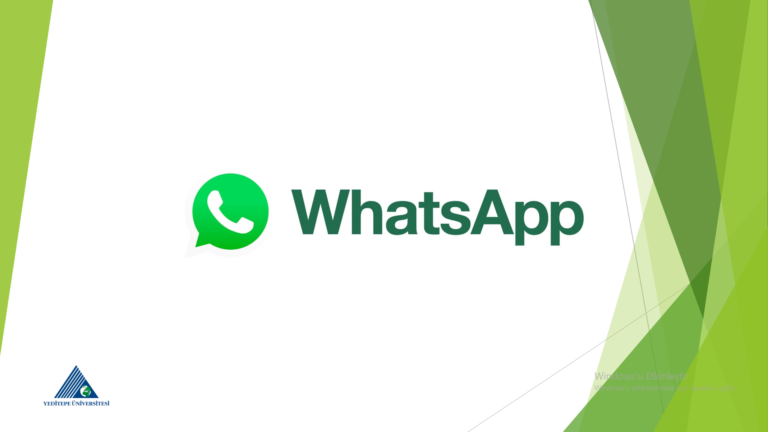 6 Nisan ’22 WhatsApp Mobil Uygulama Eğitimi