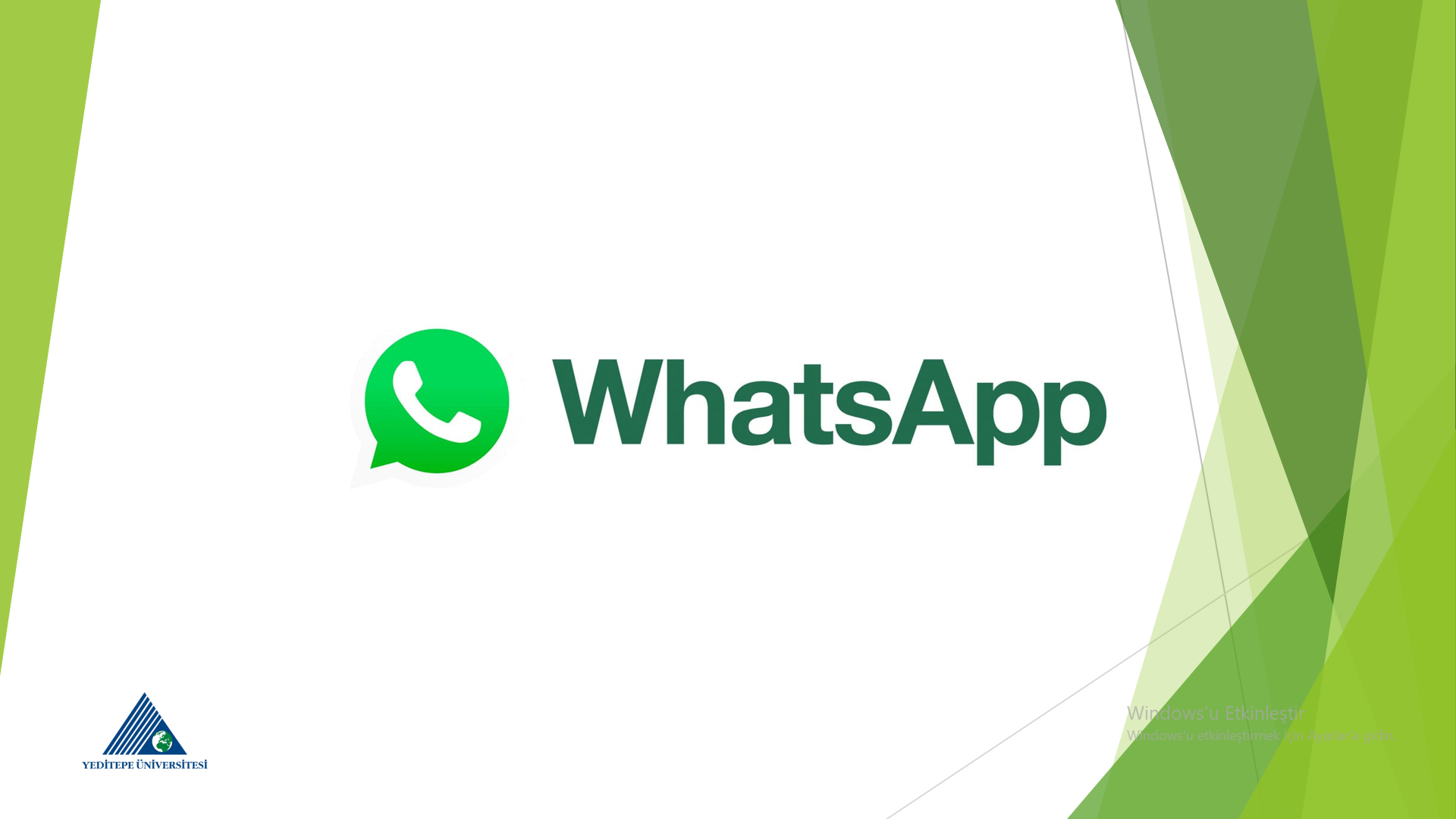 6 Nisan ’22 WhatsApp Mobil Uygulama Eğitimi