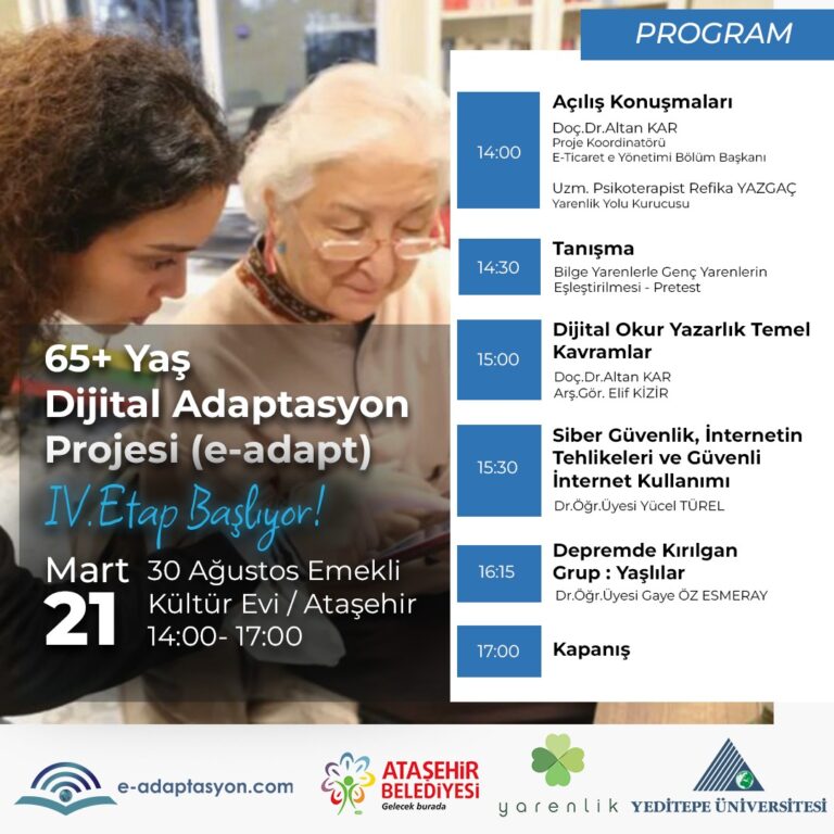 65+yaş Dijital Adaptasyon 4.Etap Başlıyor!