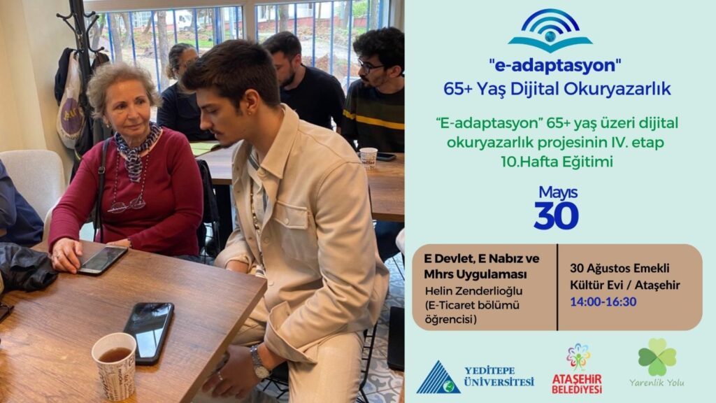 With the completion of the 4th Stage 10th Week training of our “65+ Age Digital Adaptation” program, we are concluding our training sessions for this term. In the upcoming term, we will continue our education within the scope of our “65+ Digital Literacy Project.”