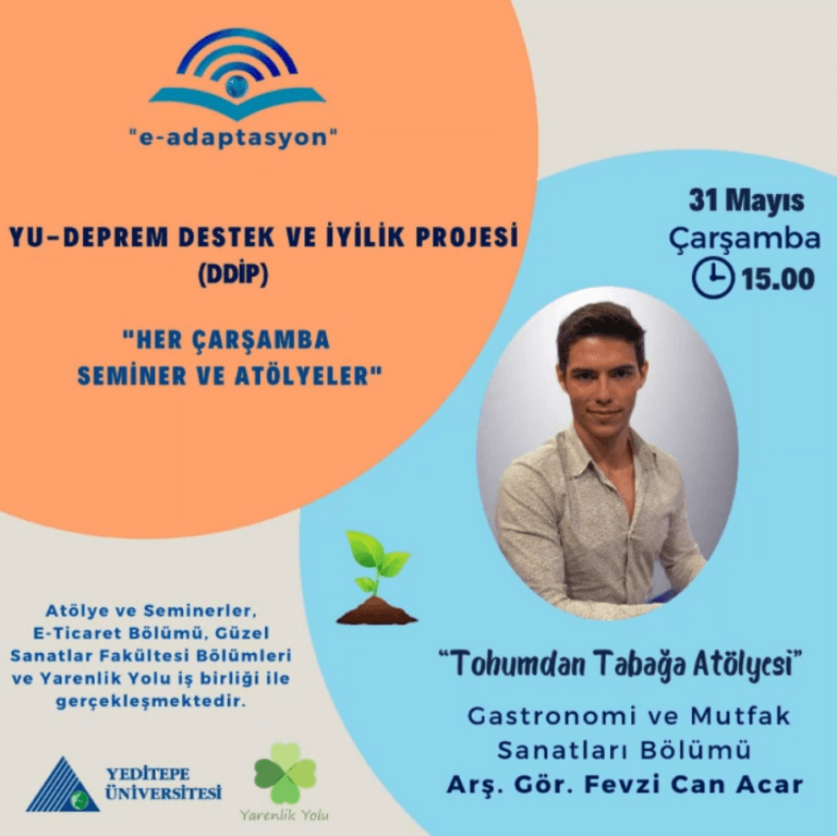 31 Mayıs haftasında son atölyemiz olan “Tohumdan Tabağa” atölyesini gerçekleştirdik.